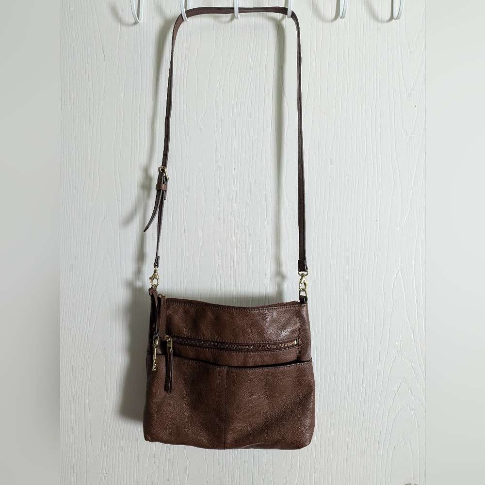 Fossil Large Fiona Leather Purse - Great Condition - Walnut Brown